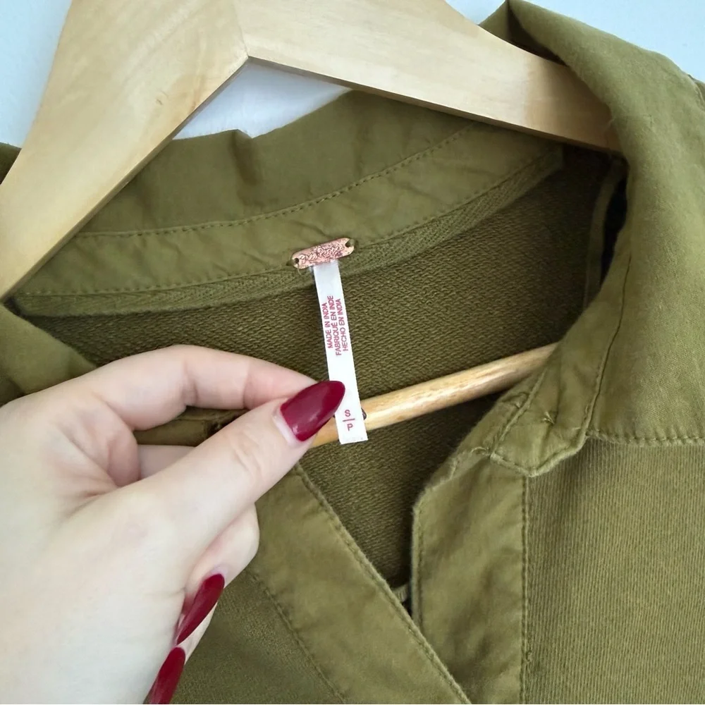 Free People - Button-Up Sweatshirt - Grape Leaves - Picture 6 of 10